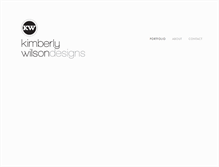 Tablet Screenshot of kimberlywilsondesigns.com